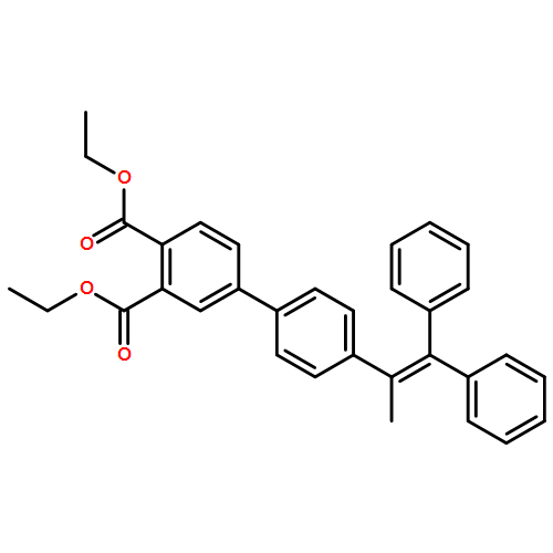 [1,1'-Biphenyl]-3,4-dicarboxylic acid, 4'-(1-methyl-2,2-diphenylethenyl)-, 3,4-diethyl ester