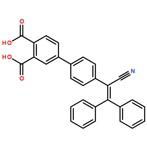 [1,1'-Biphenyl]-3,4-dicarboxylic acid, 4'-(1-cyano-2,2-diphenylethenyl)-