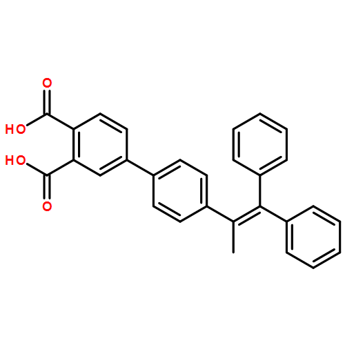 [1,1'-Biphenyl]-3,4-dicarboxylic acid, 4'-(1-methyl-2,2-diphenylethenyl)-