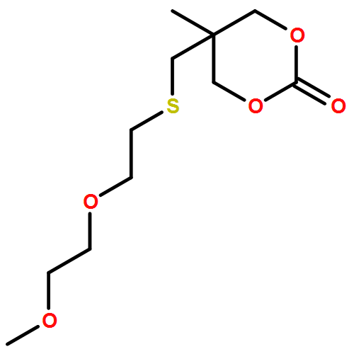 1,3-Dioxan-2-one, 5-[[[2-(2-methoxyethoxy)ethyl]thio]methyl]-5-methyl-