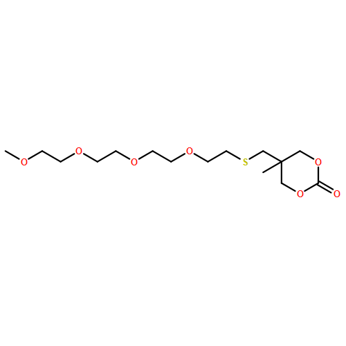 1,3-Dioxan-2-one, 5-methyl-5-(5,8,11,14-tetraoxa-2-thiapentadec-1-yl)-