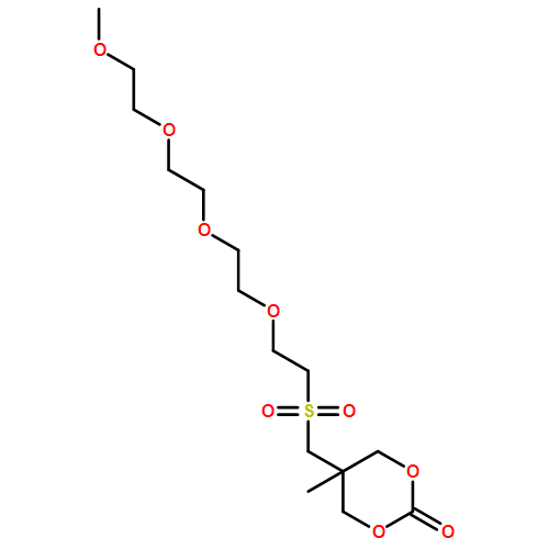 1,3-Dioxan-2-one, 5-(2,2-dioxido-5,8,11,14-tetraoxa-2-thiapentadec-1-yl)-5-methyl-