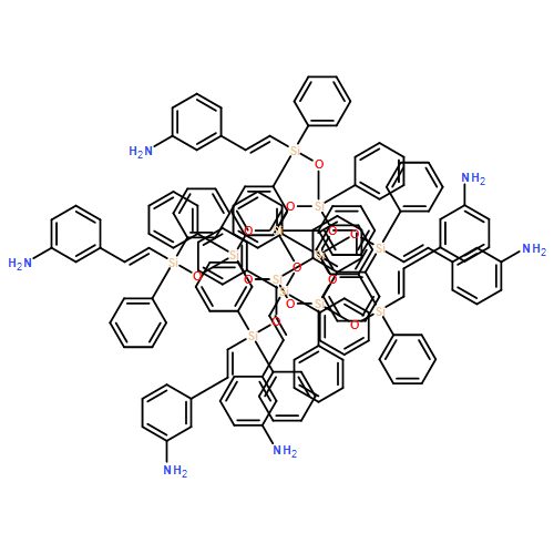 Benzenamine, 3,3',3'',3''',3'''',3'''''-[(2,4,6,8,10,12-hexaphenylcyclohexasiloxane-2,4,6,8,10,12-hexayl)hexakis[oxy(diphenylsilylene)-2,1-ethenediyl]]hexakis-