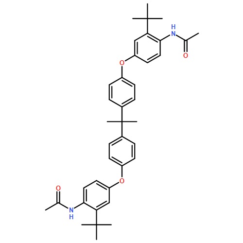 Acetamide, N,N'-[(1-methylethylidene)bis[4,1-phenyleneoxy[2-(1,1-dimethylethyl)-4,1-phenylene]]]bis-