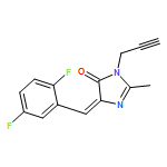 4H-Imidazol-4-one, 5-[(2,5-difluorophenyl)methylene]-3,5-dihydro-2-methyl-3-(2-propyn-1-yl)-