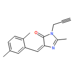 4H-Imidazol-4-one, 5-[(2,5-dimethylphenyl)methylene]-3,5-dihydro-2-methyl-3-(2-propyn-1-yl)-