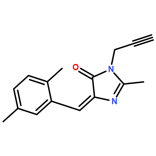 4H-Imidazol-4-one, 5-[(2,5-dimethylphenyl)methylene]-3,5-dihydro-2-methyl-3-(2-propyn-1-yl)-