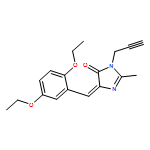 4H-Imidazol-4-one, 5-[(2,5-diethoxyphenyl)methylene]-3,5-dihydro-2-methyl-3-(2-propyn-1-yl)-