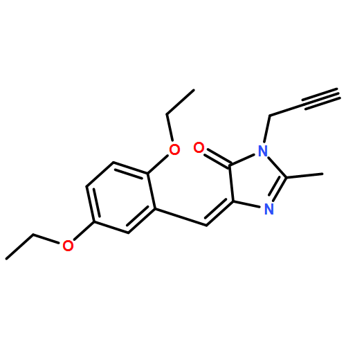 4H-Imidazol-4-one, 5-[(2,5-diethoxyphenyl)methylene]-3,5-dihydro-2-methyl-3-(2-propyn-1-yl)-