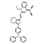 Propanedinitrile, 2-[2-[2-[7-[4-(diphenylamino)phenyl]-2,3-dihydrothieno[3,4-b]-1,4-dioxin-5-yl]ethenyl]-1-ethyl-4(1H)-quinolinylidene]-