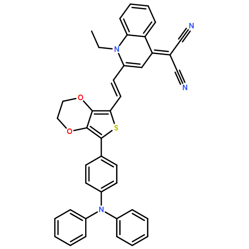 Propanedinitrile, 2-[2-[2-[7-[4-(diphenylamino)phenyl]-2,3-dihydrothieno[3,4-b]-1,4-dioxin-5-yl]ethenyl]-1-ethyl-4(1H)-quinolinylidene]-