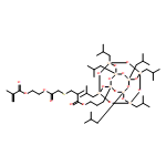 2-?Propenoic acid, 2-?methyl-?, 2-?[[2-?[[3-?[3-?[3,?5,?7,?9,?11,?13,?15-?heptakis(2-?methylpropyl)?pentacyclo[9.5.1.13,?9.15,?15.17,?13]?octasiloxan-?1-?yl]?propoxy]?-?2-?methyl-?3-?oxopropyl]?thio]?acetyl]?oxy]?ethyl ester 