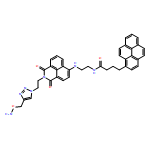 1-Pyrenebutanamide, N-[2-[[2-[2-[4-[(aminooxy)methyl]-1H-1,2,3-triazol-1-yl]ethyl]-2,3-dihydro-1,3-dioxo-1H-benz[de]isoquinolin-6-yl]amino]ethyl]-