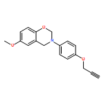 2H-1,3-Benzoxazine, 3,4-dihydro-6-methoxy-3-[4-(2-propyn-1-yloxy)phenyl]-