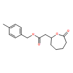 2-Oxepaneacetic acid, 7-oxo-, (4-methylphenyl)methyl ester