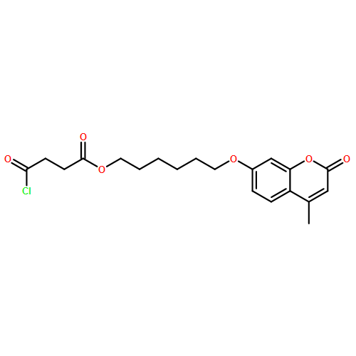 Butanoic acid, 4-chloro-4-oxo-, 6-[(4-methyl-2-oxo-2H-1-benzopyran-7-yl)oxy]hexyl ester