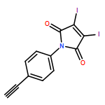 1H-Pyrrole-2,5-dione, 1-(4-ethynylphenyl)-3,4-diiodo-