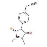 1H-Pyrrole-2,5-dione, 3,4-diiodo-1-[4-(2-propyn-1-yl)phenyl]-