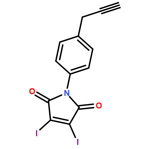 1H-Pyrrole-2,5-dione, 3,4-diiodo-1-[4-(2-propyn-1-yl)phenyl]-