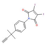 1H-Pyrrole-2,5-dione, 1-[4-(1,1-dimethyl-2-propyn-1-yl)phenyl]-3,4-diiodo-