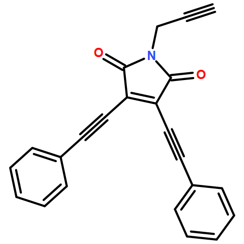 1H-Pyrrole-2,5-dione, 3,4-bis(2-phenylethynyl)-1-(2-propyn-1-yl)-