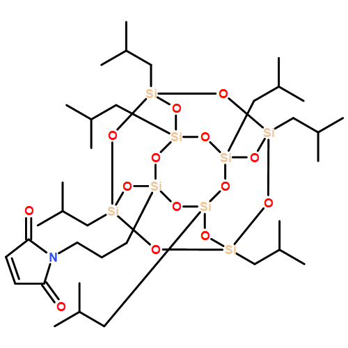 1H-?Pyrrole-?2,?5-?dione, 1-?[3-?[3,?5,?7,?9,?11,?13,?15-?heptakis(2-?methylpropyl)?pentacyclo[9.5.1.13,?9.15,?15.17,?13]?octasiloxan-?1-?yl]?propyl]?- 