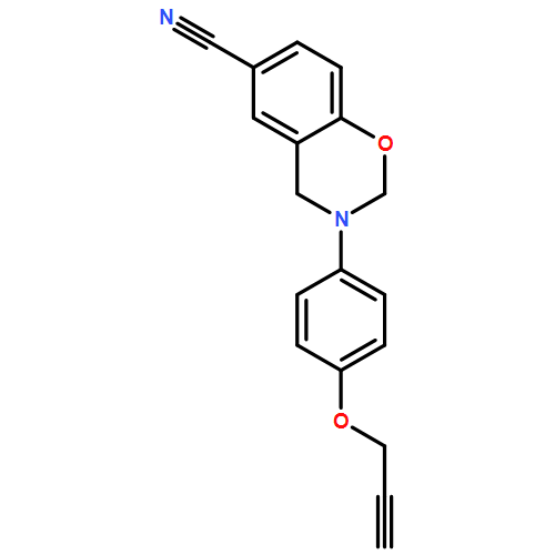 2H-1,3-Benzoxazine-6-carbonitrile, 3,4-dihydro-3-[4-(2-propyn-1-yloxy)phenyl]-