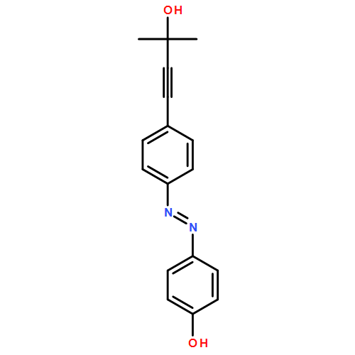 Phenol, 4-[2-[4-(3-hydroxy-3-methyl-1-butyn-1-yl)phenyl]diazenyl]-