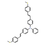 Benzenamine, 4-[(1E)-2-[4-(methylthio)phenyl]ethenyl]-N-[4-[(1E)-2-[4-(methylthio)phenyl]ethenyl]phenyl]-N-phenyl-