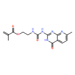 2-Propenoic acid, 2-methyl-, 2-[[[(3,4-dihydro-7-methyl-4-oxopyrido[2,3-d]pyrimidin-2-yl)amino]carbonyl]amino]ethyl ester