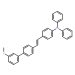 Benzenamine, 4-[2-[3'-(methylthio)[1,1'-biphenyl]-4-yl]ethenyl]-N,N-diphenyl-