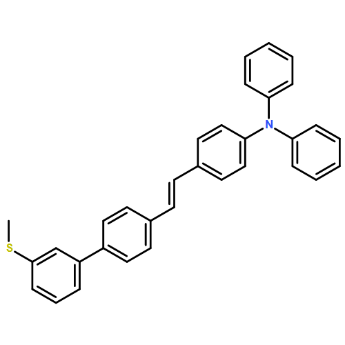 Benzenamine, 4-[2-[3'-(methylthio)[1,1'-biphenyl]-4-yl]ethenyl]-N,N-diphenyl-