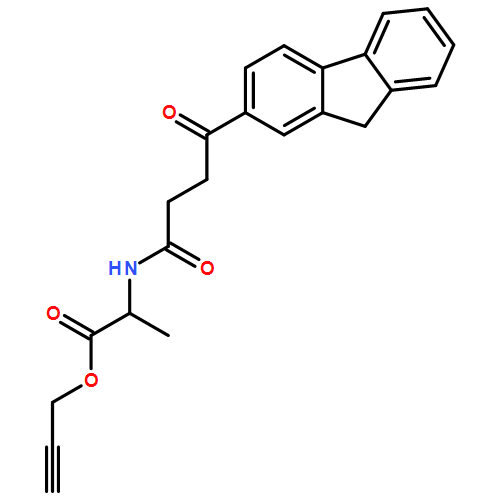 L-Alanine, N-[4-(9H-fluoren-2-yl)-1,4-dioxobutyl]-, 2-propyn-1-yl ester