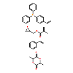 2-?Propenoic acid, 2-?methyl-?, 2-?oxiranylmethyl ester, polymer with 3,?6-?dimethyl-?1,?4-?dioxane-?2,?5-?dione, ethenylbenzene and (4-?ethenylphenyl)?diphenylphosphine, graft 