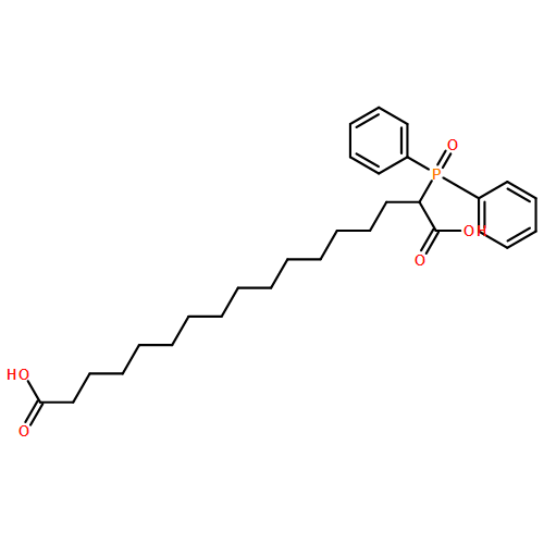 Heptadecanedioic acid, 2-(diphenylphosphinyl)-