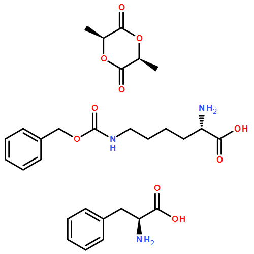 L-?Phenylalanine, polymer with (3S,?6S)?-?3,?6-?dimethyl-?1,?4-?dioxane-?2,?5-?dione and N6-?[(phenylmethoxy)?carbonyl]?-?L-?lysine, triblock 