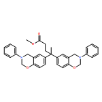 2H-1,3-Benzoxazine-6-butanoic acid, γ-(3,4-dihydro-3-phenyl-2H-1,3-benzoxazin-6-yl)-3,4-dihydro-γ-methyl-3-phenyl-, methyl ester 