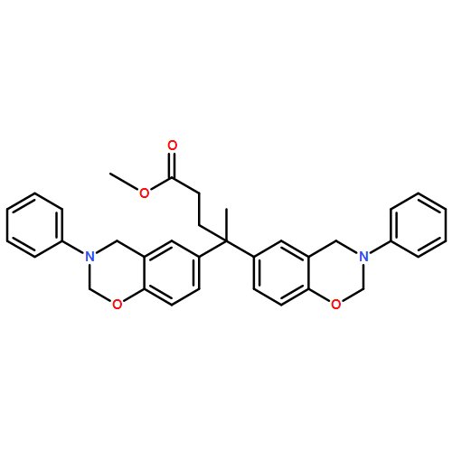 2H-1,3-Benzoxazine-6-butanoic acid, γ-(3,4-dihydro-3-phenyl-2H-1,3-benzoxazin-6-yl)-3,4-dihydro-γ-methyl-3-phenyl-, methyl ester 