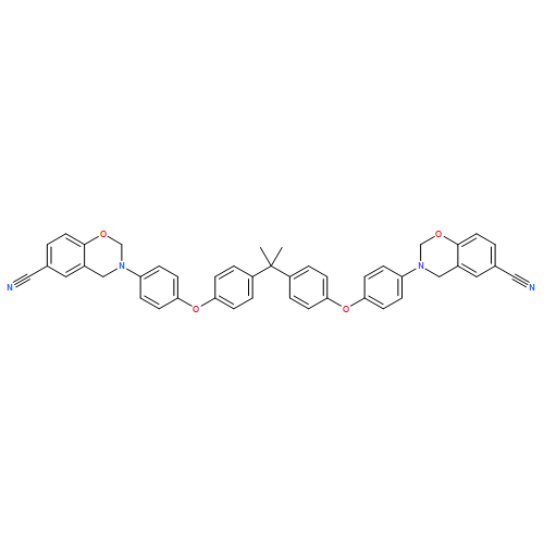 2H-1,3-Benzoxazine-6-carbonitrile, 3,3'-[(1-methylethylidene)bis(4,1-phenyleneoxy-4,1-phenylene)]bis[3,4-dihydro- 