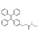 Acetic acid, 2-[4-(1,2,2-triphenylethenyl)phenoxy]-, hydrazide 