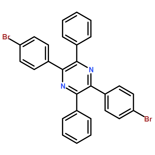 Pyrazine, 2,5-bis(4-bromophenyl)-3,6-diphenyl- 