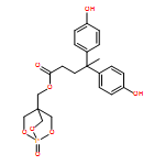 Benzenebutanoic acid, 4-hydroxy-γ-(4-hydroxyphenyl)-γ-methyl-, (1-oxido-2,6,7-trioxa-1-phosphabicyclo[2.2.2]oct-4-yl)methyl ester 