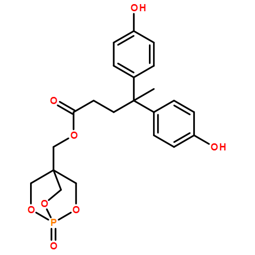 Benzenebutanoic acid, 4-hydroxy-γ-(4-hydroxyphenyl)-γ-methyl-, (1-oxido-2,6,7-trioxa-1-phosphabicyclo[2.2.2]oct-4-yl)methyl ester 