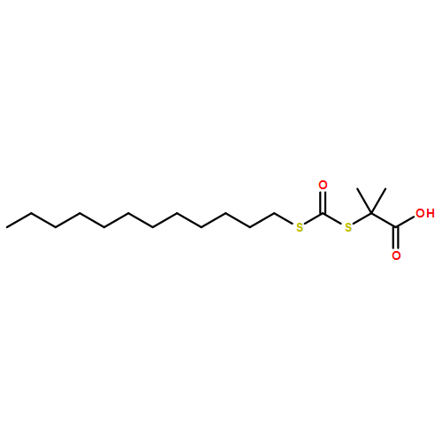 Propanoic acid, 2-[[(dodecylthio)carbonyl]thio]-2-methyl- 