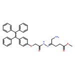 Pentanoic acid, 5-amino-4-[2-[2-[4-(1,2,2-triphenylethenyl)phenoxy]acetyl]hydrazinylidene]-, methyl ester 