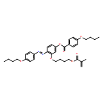 Benzoic acid, 4-butoxy-, 4-[(1E)-2-(4-butoxyphenyl)diazenyl]-3-[4-[(2-methyl-1-oxo-2-propen-1-yl)oxy]butoxy]phenyl ester 