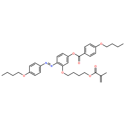 Benzoic acid, 4-butoxy-, 4-[(1E)-2-(4-butoxyphenyl)diazenyl]-3-[4-[(2-methyl-1-oxo-2-propen-1-yl)oxy]butoxy]phenyl ester 