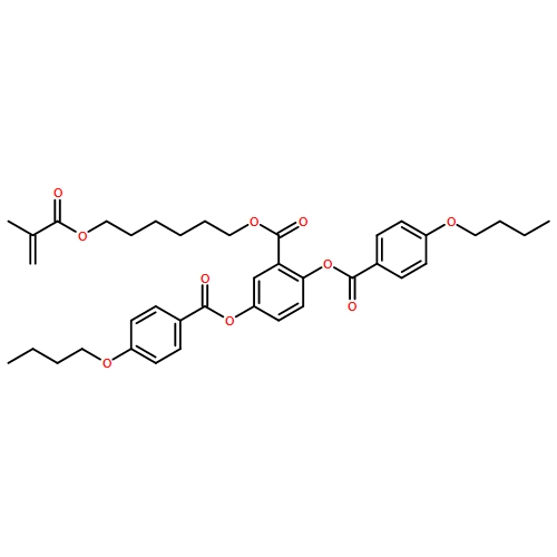 Benzoic acid, 2,5-bis[(4-butoxybenzoyl)oxy]-, 6-[(2-methyl-1-oxo-2-propen-1-yl)oxy]hexyl ester 