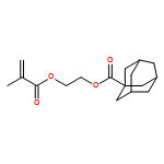 Tricyclo[3.3.1.13,7]decane-1-carboxylic acid, 2-[(2-methyl-1-oxo-2-propen-1-yl)oxy]ethyl ester 