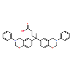 2H-1,3-Benzoxazine-6-butanoic acid, γ-(3,4-dihydro-3-phenyl-2H-1,3-benzoxazin-6-yl)-3,4-dihydro-γ-methyl-3-phenyl- 